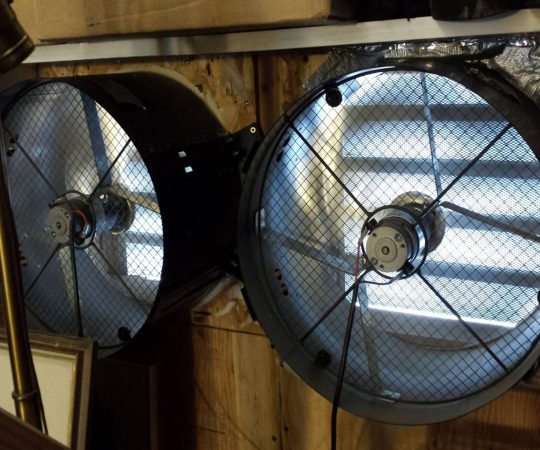 What is a ventilation fan and where is it used?